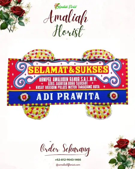 Papan Bunga Ucapan Selamat Kadulimus